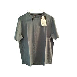 Kenneth Cole Mens Core Relaxed Fit  Tee With UPF 50+ Protection Size S Blue